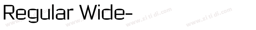 Regular Wide字体转换